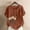 Brown, variant on Womens Purple Short Sleeve Blouse Casual Floral Print Top Oversized Plus Size Daisy Loose Fit Wrinkle Resistant T-Shirt,Size 3XL