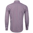 thumbnail image 3 of IROINNID Deals Shirts for Men Long Sleeve Autumn Slim Fit Turndown Lattice Top Blouse Shirt,Coffee, 3 of 3