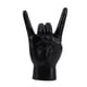 thumbnail image 5 of Estatua de mano de roca con gesto, colección de esculturas de mano, escultura de dedo moderna de resina Negro Derecha, 5 of 9