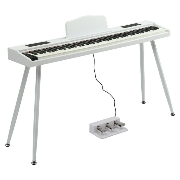 Ktaxon 88-Key Digital Piano, Semi-Weighted Keys Electric Piano with Pedal for Beginner