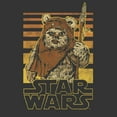 thumbnail image 2 of Men's Star Wars Wicket Ewok Stripes  Graphic Tee Charcoal Heather 5X Large, 2 of 5