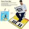 thumbnail image 3 of Alfombra de Piso de Piano, PVC Piano Sounding Alfombra Relajació Impermeable para El Hogar, 3 of 7
