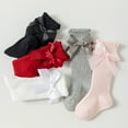 thumbnail image 3 of Dalrosia Baby Knee High Socks - Toddler Long Cotton Tube Stockings With Bow Ruffles for Girls - Infant Dress Socks, 3 of 6