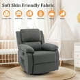 thumbnail image 3 of Korser Swivel Rocker Small Recliner Chair for Small Spaces for Living Room,Grey, 3 of 6