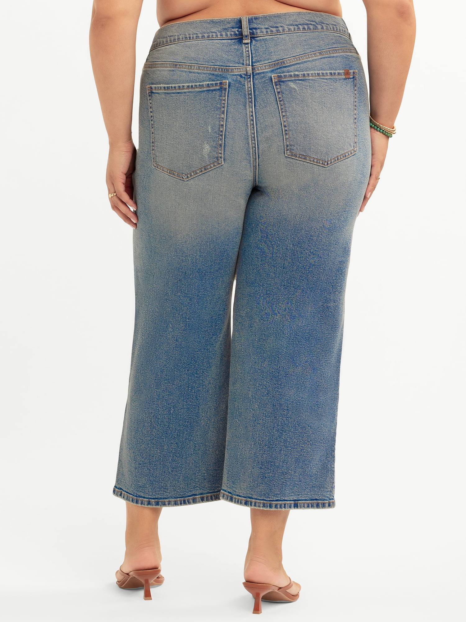Jessica Simpson Women's Plus Buttercup Slouchy Boyfriend Jeans, Sizes 16W-24W