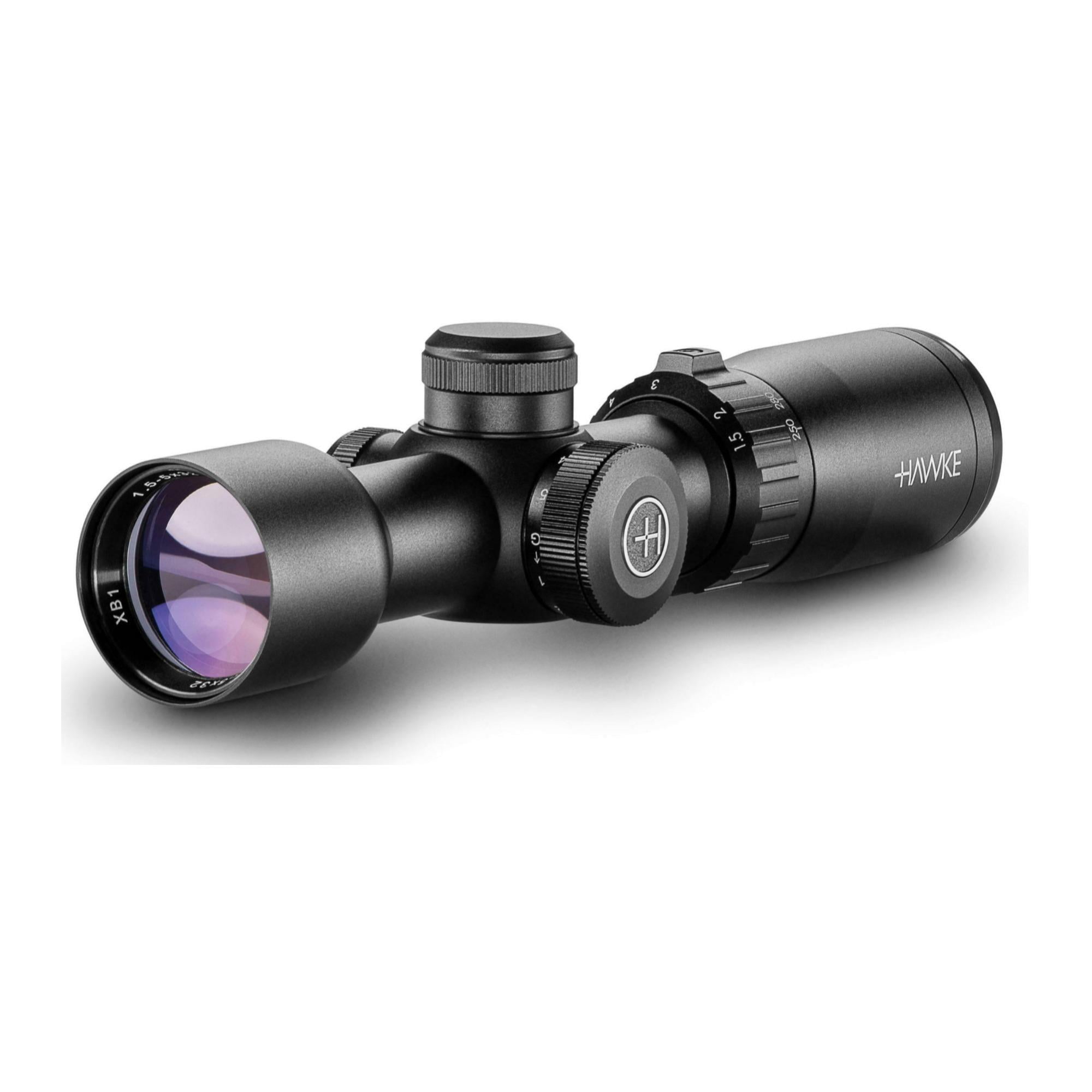 Hawke XB1 Vari-Speed 1.5-5x32 IR Crossbow Scope w/ Illuminated Reticle and Rings