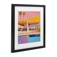 thumbnail image 2 of Stupell Industries Mid-Century Vivid Villa at Sunset Black Framed Print Under Glass, 13 x 13, by Walker Noble, 2 of 8