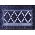 thumbnail image 1 of Ahgly Company Machine Washable Indoor Rectangle Persian Blue Traditional Area Rugs, 3' x 5', 1 of 4