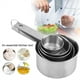 thumbnail image 3 of JUEGO DE TAZAS MEDIDORAS DE ACERO INOXIDABLE, HERRAMIENTA DE COCINA PARA HUNAR REUTILIBLE Y DURADERA, 5 UDS., 3 of 7