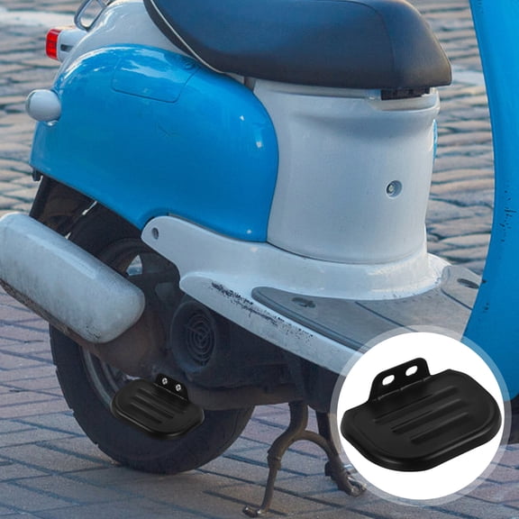 Niceauty Folding Rear Seat Footrest Pedals Mini Bike Pedals for Electric Bikes Aluminum Foot Pegs 2pcs