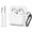 white, variant on Lonmuju Silicone Case Cover for Airpods 4th Gen, Protective Earbud Skin with Cleaning Kit and Carabiner,Black