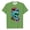 Z183 Green, variant on Halloween Men'S T-Shirt Skull Print Short Sleeve Crew Neck Tops Party Casual Men Tees Size 2XL Black