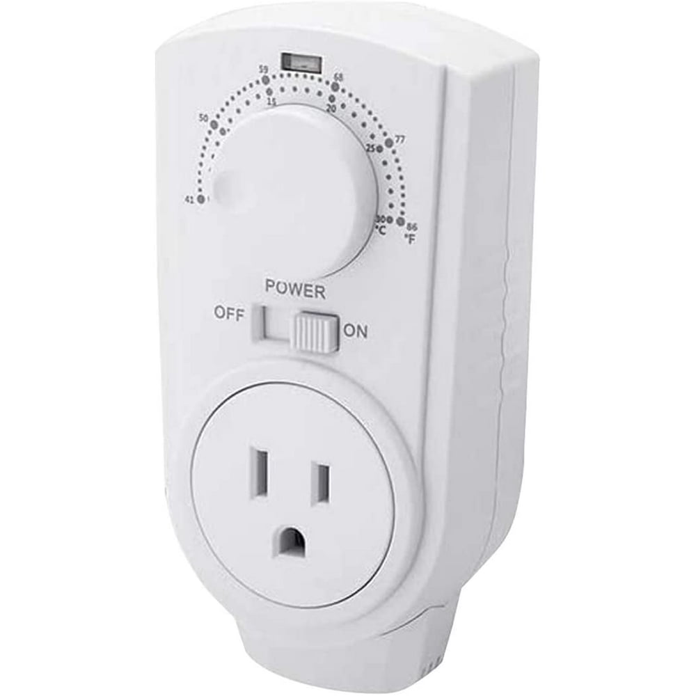 EconoHome Adjustable Thermostat Universal Plugin Heating & Cooling