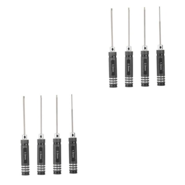 ZheElen 4x Ensemble de Tournevis Pratique Haute Résistance à l'Usure et Pratique Ensemble d'Outils de Tournevis à Rotation Flexible Noir 2Set