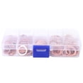 thumbnail image 1 of Copper Washer, Sealing Washer, High-quality High Melting Point Liquid Pressure Connector For Oil Pan Plug Water Connector Fuel Connector 200PCs, 1 of 8