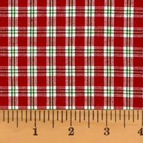 JCS Merry and Bright 4 Plaid Homespun Cotton Fabric Sold by the Yard