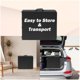 thumbnail image 4 of Qinaqin 4 Ft Outdoor Folding Plástico Rectángulo Mesa con Metálico Frame y cm de Alturaandle 300 Lbs Capacity Ligero Plegable Anchoaterproof Easy to Clean Perfect para Picnics Parties RVs (Black), 4 of 6