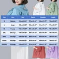 thumbnail image 3 of Miluxas Women's Jacket Casual Hooded Long Sleeves Sun Protection Thin Coat Summer Lightweight Jacket Outwear Blue XXXL(XXXL), 3 of 5