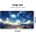 thumbnail image 2 of Blue Sky Mouse Pads for Desk, Keyboard and Mouse Pad, Desk Pad Mat, Waterproof Desk Pad with Non-Slip Base and Stitched Edge for Gaming Work Home Office (31.5x15.7inch), 2 of 6