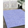 thumbnail image 2 of Ahgly Company Indoor Rectangle Patterned Light Slate Blue Area Rugs, 2' x 5', 2 of 6