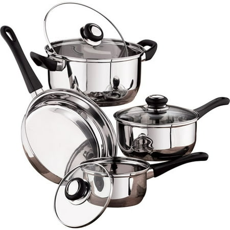 Mainstays 7-Piece Stainless Steel Cookware Set