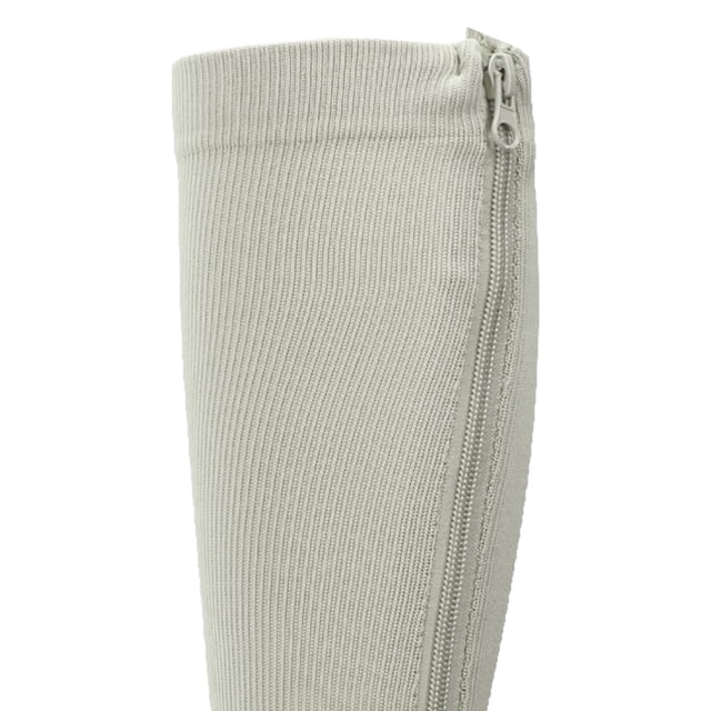 Calcetines de compresión con cremallera para mujer, 1 par de calcetines de compresión con cremallera y puntera cerrada de 15 a 20 mmHg Calcetines de compresión con cremallera Hg Diseño revolucionario
