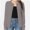Charcoal Heather, variant on Women's Crew Neck Button Down Long Sleeve Cardigan Sweater