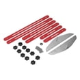 thumbnail image 2 of Stair Treads Gauge, 11-60in Measuring Range Reusable Prevent Discoloration Anodized Stair Measuring Tool Stretchable Joints With Gasket For Risers Red, 2 of 8