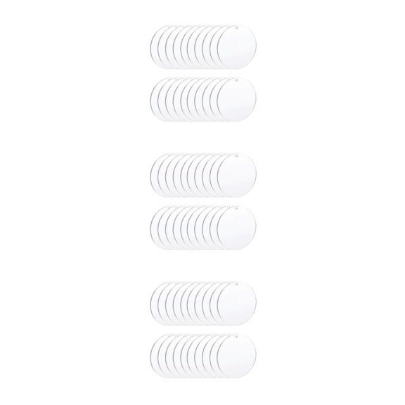 Cateissary Placa de todo para disco acrílico para suministros de arte Suministros de placa para disco acrílico 7,6 cm2 mm/20 piezas 7,6 cm2 Type1 NO1