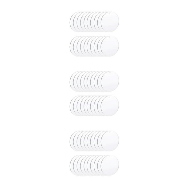 Cateissary Placa de todo para disco acrílico para suministros de arte Suministros de placa para disco acrílico 7,6 cm2 mm/20 piezas 7,6 cm2 Type1 NO1