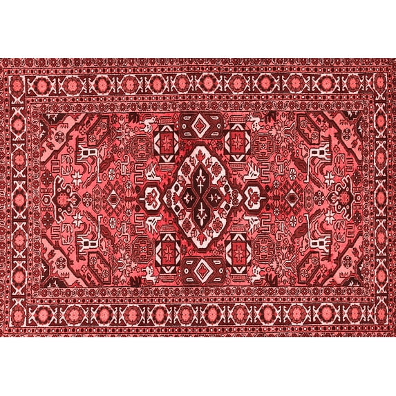 Ahgly Company Indoor Rectangle Persian Red Traditional Area Rugs, 7' x 9'