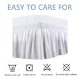 thumbnail image 4 of The Great American Store- Wrap Around Elastic Bed Skirt, Easy On & Off Dust Ruffle Bed Skirts 23 Inch Tailored Drop (Solid Navy Blue, Expanded Queen) - 650 TC 100% Cotton - Easy Fit, Fade Resitant, 4 of 4