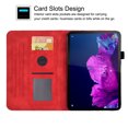 thumbnail image 5 of GSFY Case for Galaxy Tab S6 Lite 10.4 inch 2024/2022/2020, PU Leather Wallet Stand Protective Smart Shell with Pen Holder Auto Sleep Wake for Samsung Galaxy S6 Lite Tablet, Red Blocks, 5 of 8