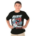 thumbnail image 3 of The Smurfs Kanji Rise and Grind Boys Kids T Shirt Tees Tops Teen Brisco Brands M, 3 of 6