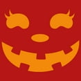 thumbnail image 2 of Girl's CHIN UP Halloween Jack o' Lantern Face  Graphic Tee Red Small, 2 of 5