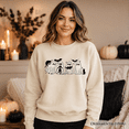 thumbnail image 5 of Ghosts and Cats Spooky Sweatshirt, Whimsical Halloween Sweater for Cozy Autumn Season, 5 of 9