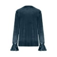 thumbnail image 5 of FDGIU ‌‌‌‌Women's Long Sleeve Tops - Blouse Dressy Casual Shirts Fall Winter Business Work Outfits, 5 of 6