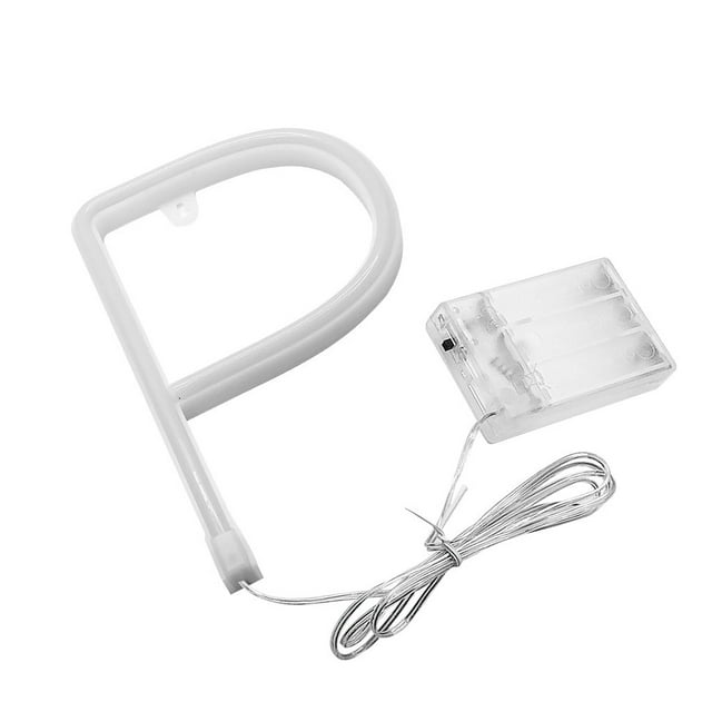 LED Letter Lights Light Up Plastic Letters Standing Hanging Warm Wihte Light