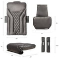 thumbnail image 5 of Shiatsulogic Pedicure Chair Cushion Cover Set (Coffee), Vibration Massage Chair Cover 16 EXR, Nail Salon Pedicure Equipment and Furniture, 5 of 6
