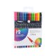 thumbnail image 1 of Juego de rotuladores de doble cabezal para pintura artística, Set de 12/120/100/168/262 colores, pinceles para dibujo profesional, material escolar de Manga, papelería, 1 of 4