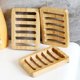 thumbnail image 2 of Paquete de 3 jaboneras de madera de bambú, con jabonera de barra de drenaje automático, jabonera para ducha, jabonera natural para baño, jabonera de cocina XianweiShao 1327533052597, 2 of 4
