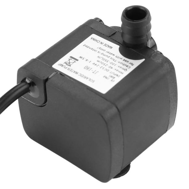 Mini bomba de agua de CC sin escobillas de bajo ruido para calentador de agua solar para pecera de 24 V -40 ℃ ~ 100 ℃