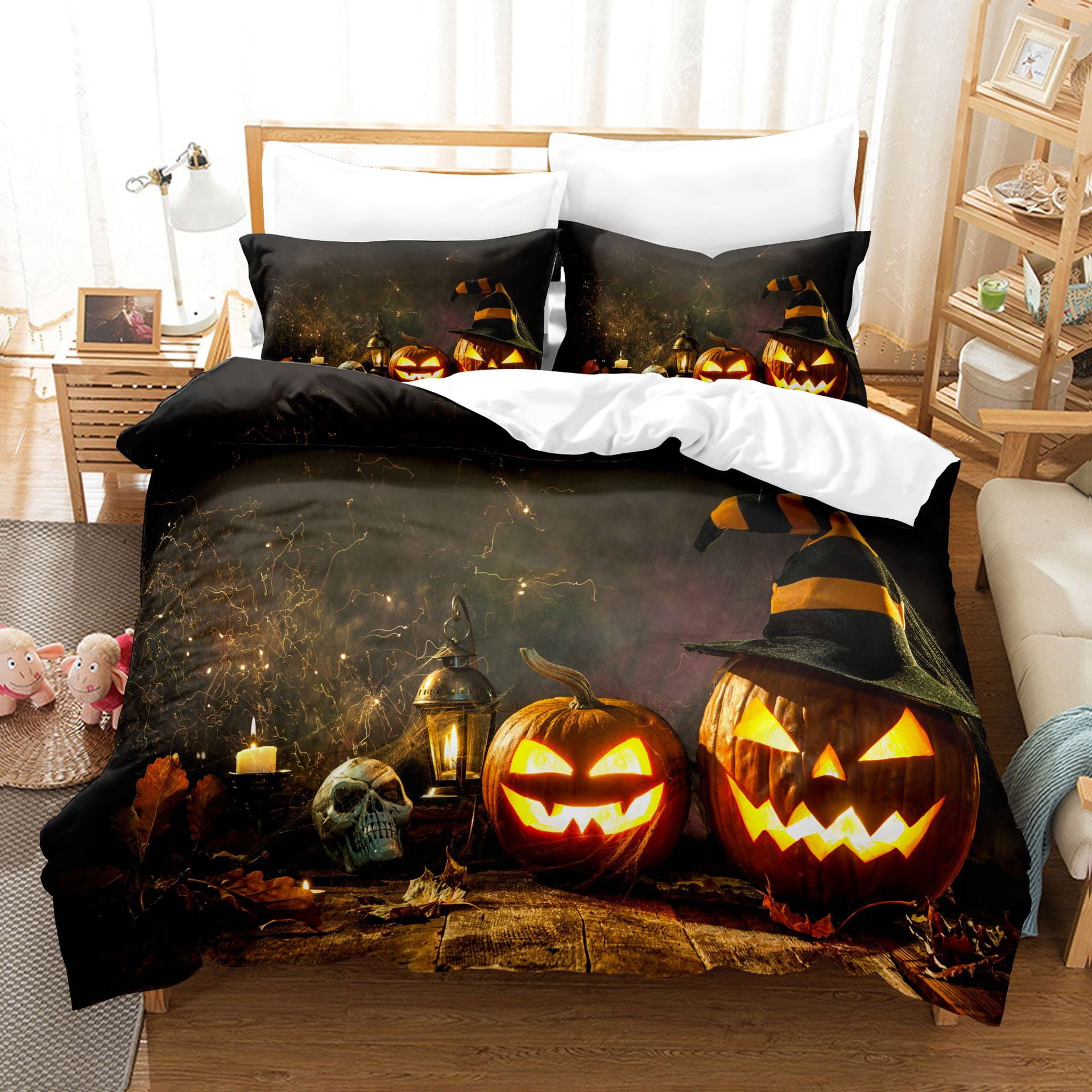 Halloween Duvet Cover Comforter Cover Bedding Ghost Quilt Cover ...