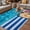 Blue Pink, variant on Swimming Pool Outdoor Rug for Patio/Deck/Porch, Non-Slip Large Area Rug 6 x 9 Ft, Blue Summer Beach Sea Ocean Indoor Outdoor Rugs Washable Area Rugs, Reversible Camping Rug Carpet Runner