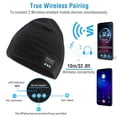 thumbnail image 3 of Soft Wireless Beanie Headphone Hat Wireless V4.2 Noise Cancellation, 3 of 7