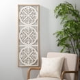 thumbnail image 3 of Sullivans 45.25" Framed Medallion Wall Decor, Wood, 3 of 4
