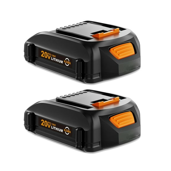2Pack 4.0Ah Battery Replacement for 20V PowerShare Lithium Battery for WA3520 WA3525 WA3575 WG151s WG155s WG251s WG255s WG540s WG545s WG890 WG891