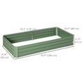 thumbnail image 3 of Outsunny Jardinière Surélevée avec 2 Treillis Cages à Tomates, Vert Pâle, 3 of 9