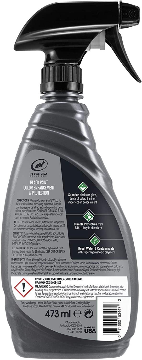 Turtle Wax Hybrid Solutions Ceramic Black Spray Wax photo 2