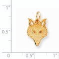 thumbnail image 2 of Beautiful 10k Solid Flat Back Small Fox Head Charm, 2 of 2